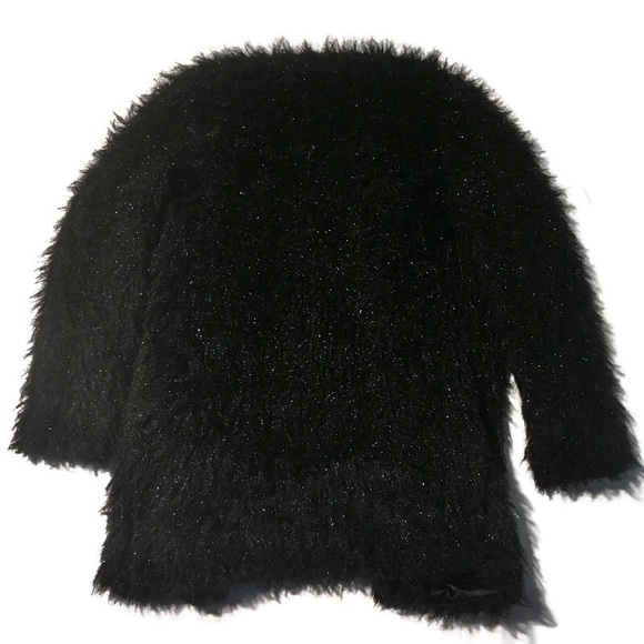 SOLD Nasty Gal Stroke of Midnight faux fur coat bk - Picture 5 of 5
